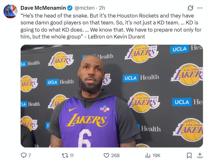 勒布朗-詹姆斯未来选择引热议 湖人备战火箭挑战