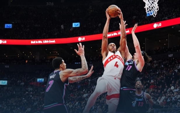 猛龙主场大胜热火 核心球员爆发助队赢球